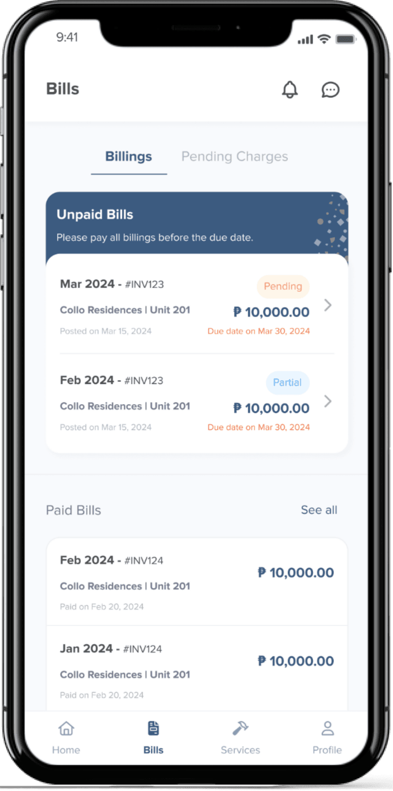 Collo tenant management system - property management app features for Filipino landlords
